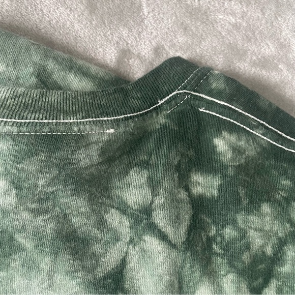 Broken Promises Gnome Green Tie Dye Long Sleeve T-Shirt size S - Picture 6 of 11